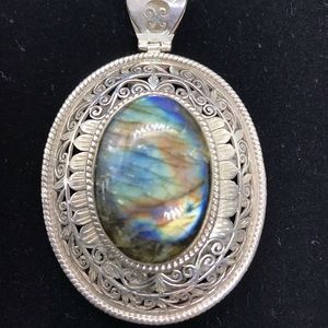 Labradorite in Sterling Pendant